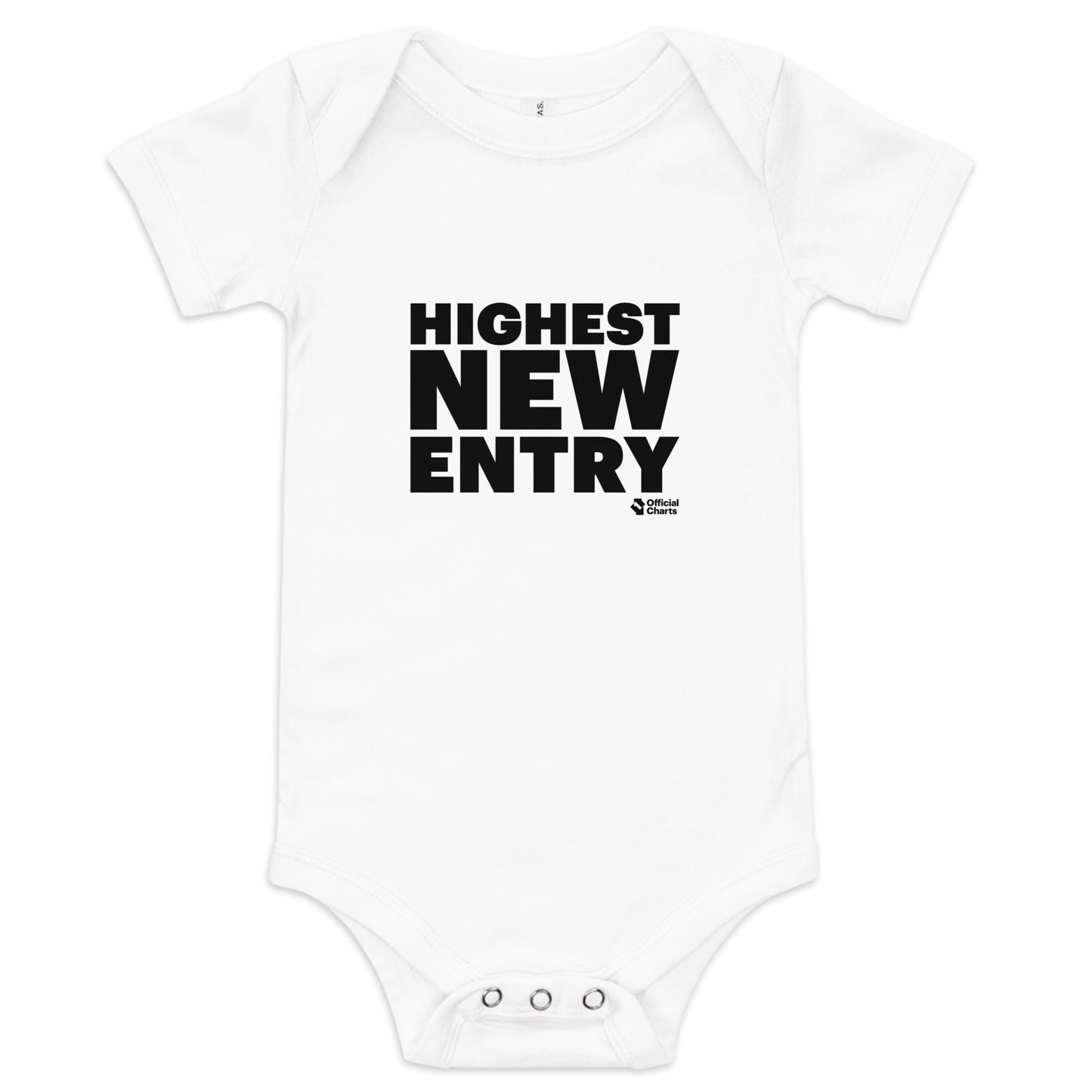 Highest New Entry Baby short sleeve one piece - White