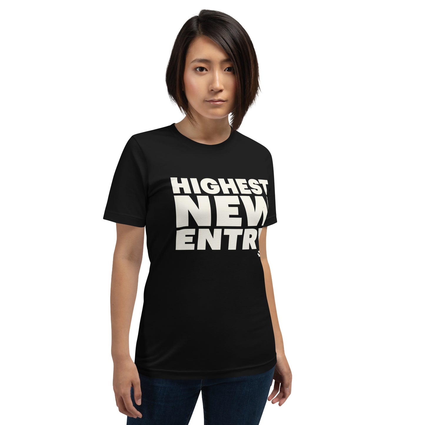 Highest new Entry Unisex t-shirt Black