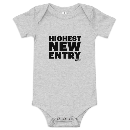 Highest New Entry Baby short sleeve one piece - Grey