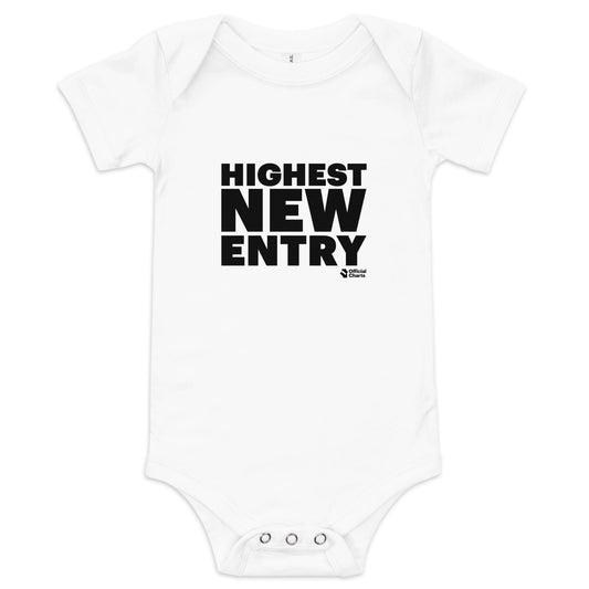 Highest New Entry Baby short sleeve one piece - White