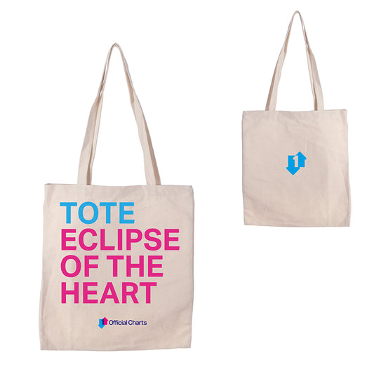 Music Tote Bag Total Eclipse of the heart official charts quirky gift Valentines Day music gift 
